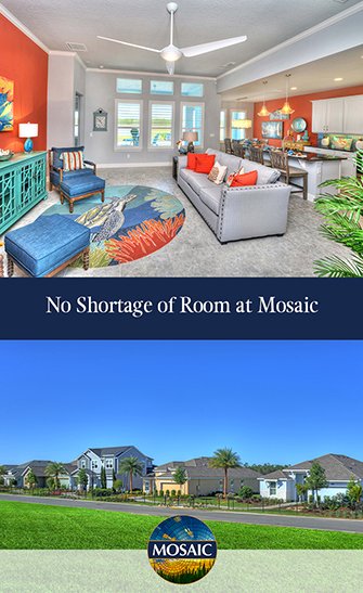 No Shortage of Room at Mosaic - build you home in Daytona Beach